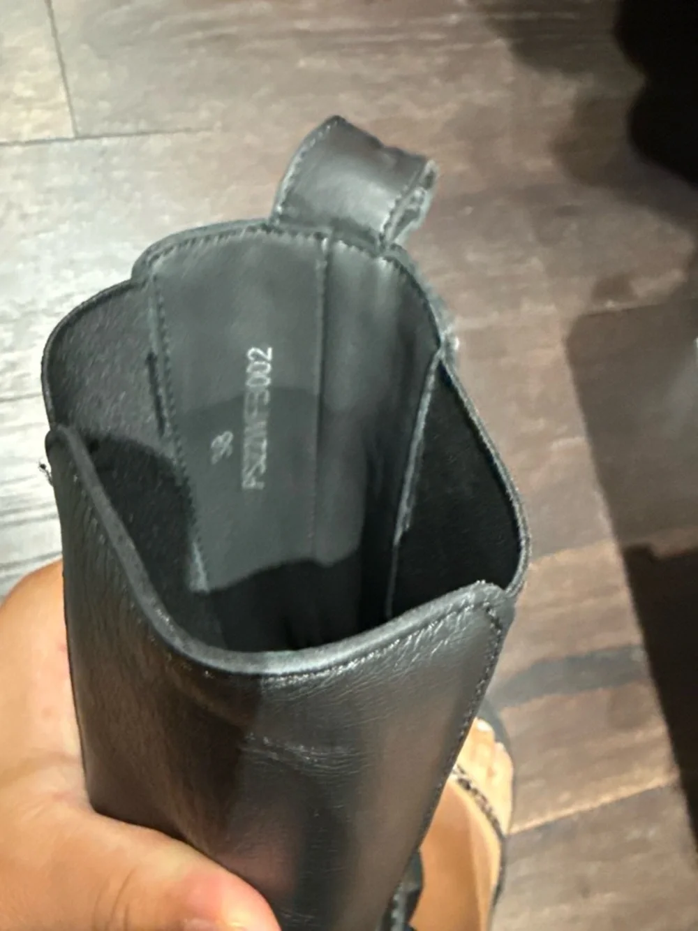 AMIRI Black Leather Chunky Lug Chelsea Boots with Olive-Toned Soles